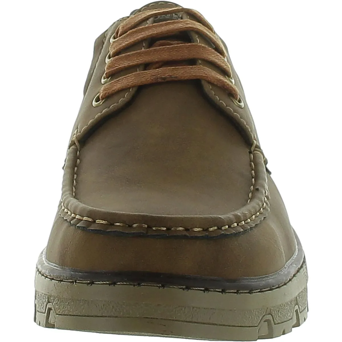 Aston Marc Mens Brill Faux Leather Lace Up Oxfords