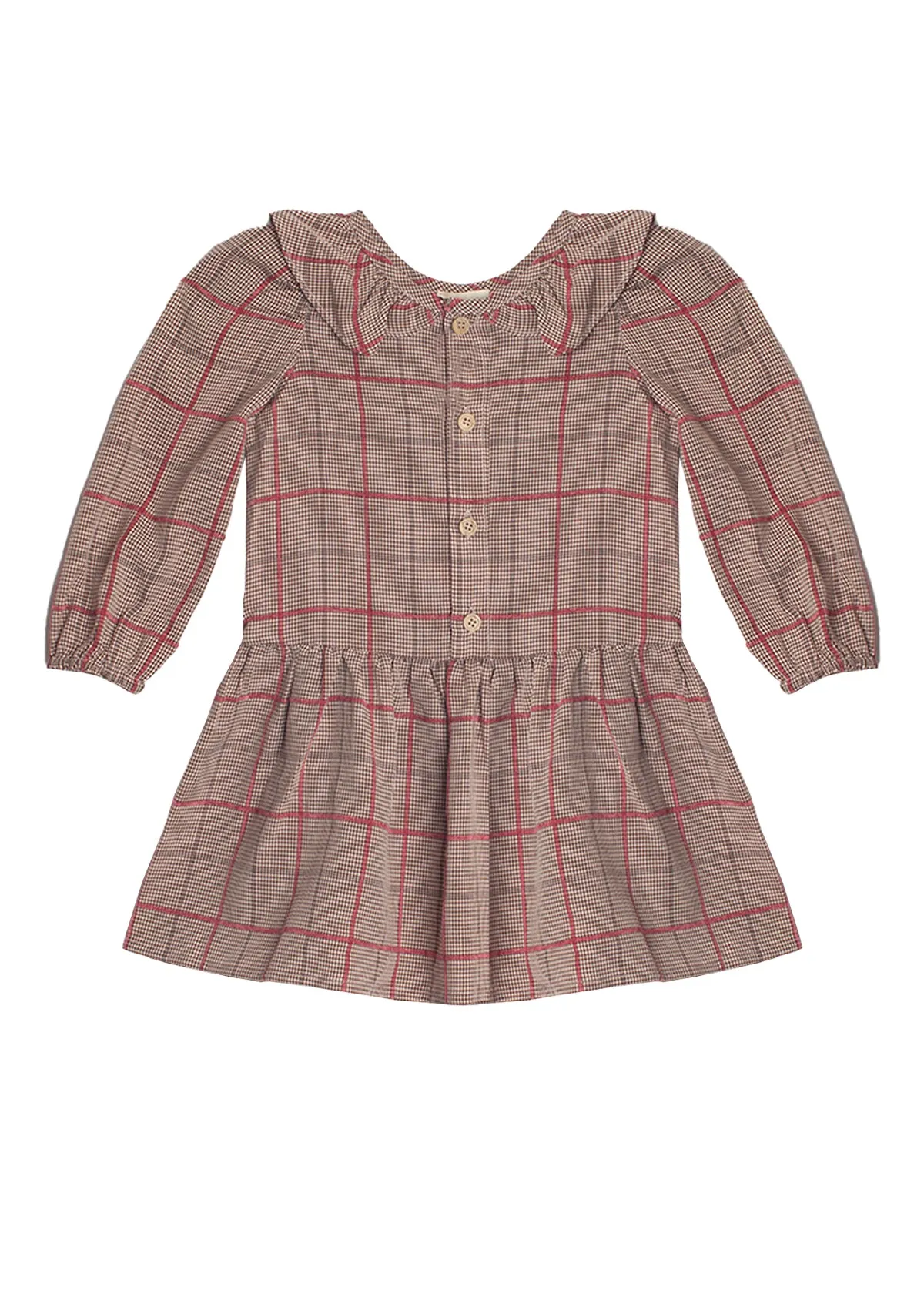 Brown Plaid Hazel Dress