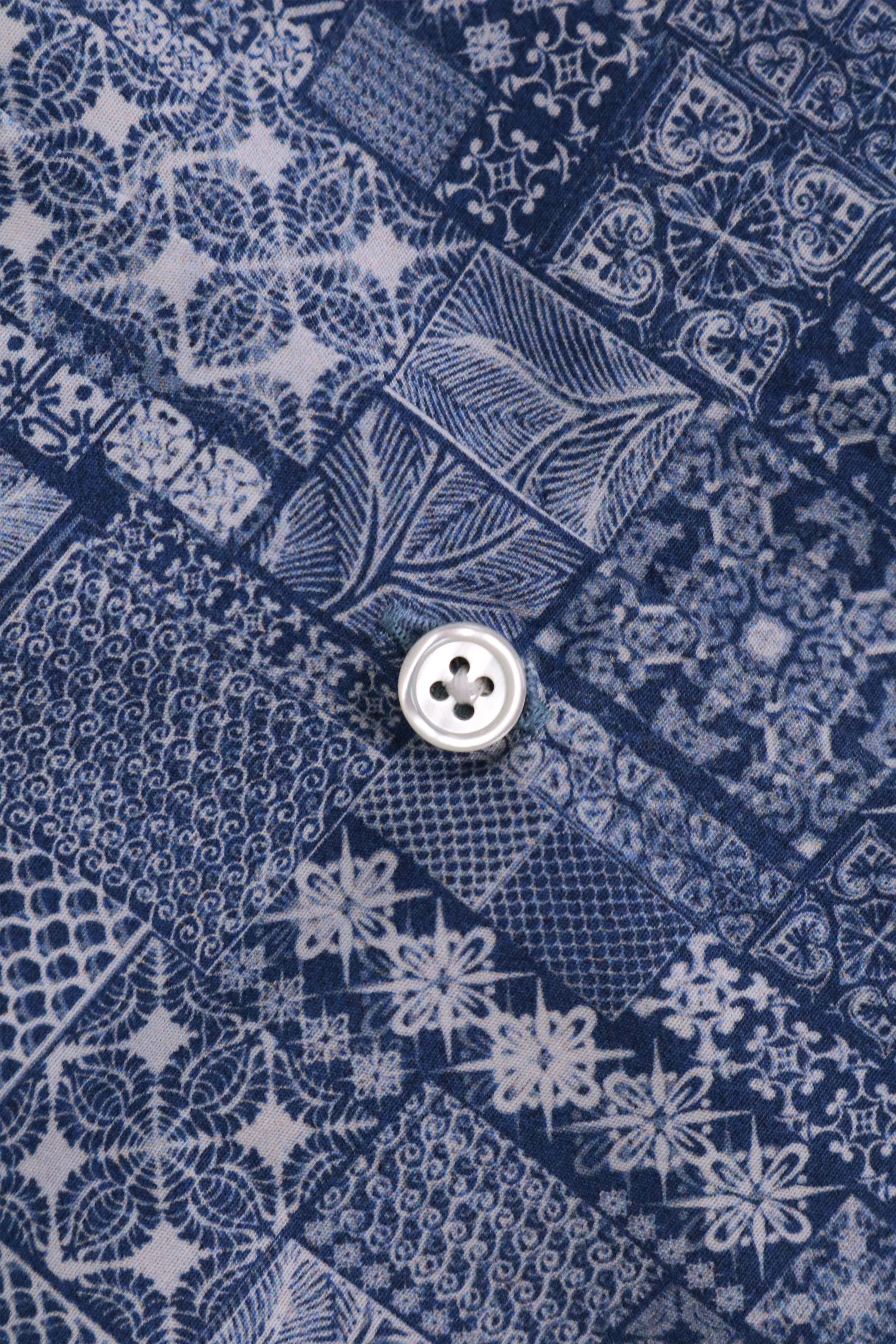 Ceplok Men's Short Sleeve Batik Inspired Shirt