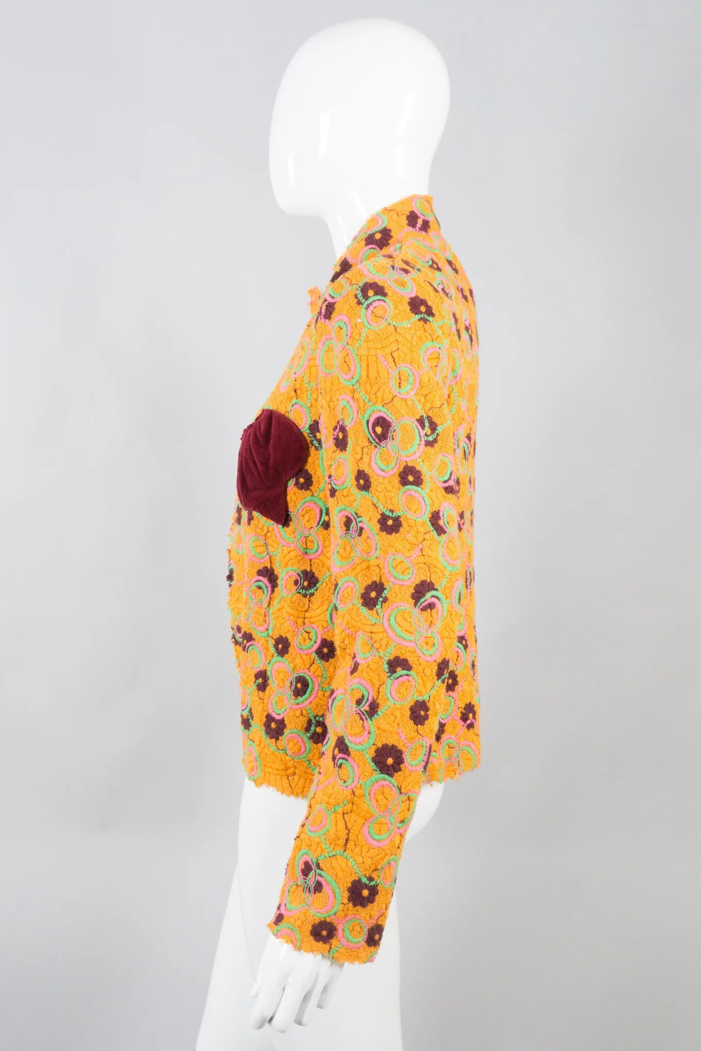 Crochet Patch Pocket Jacket