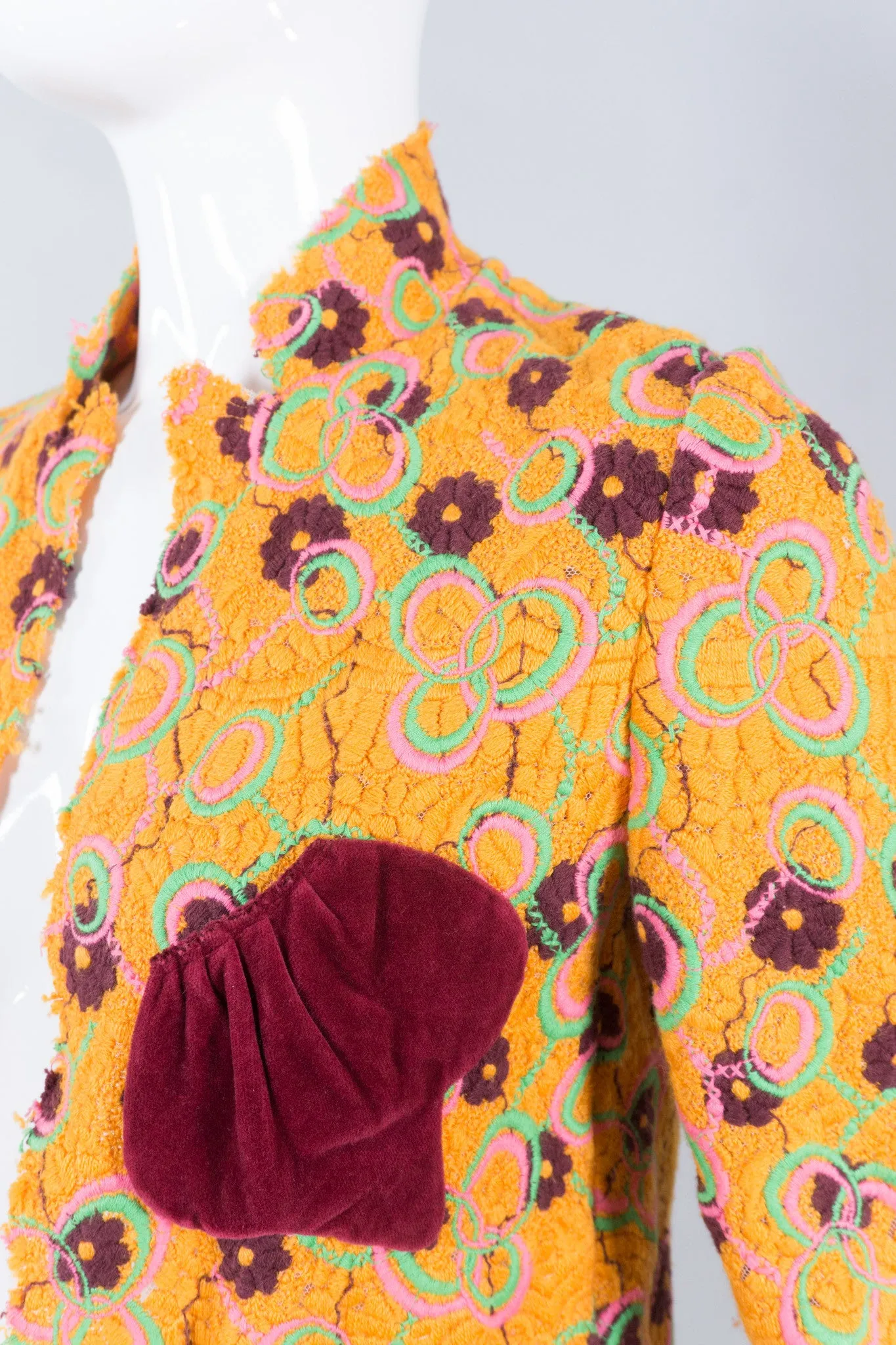 Crochet Patch Pocket Jacket