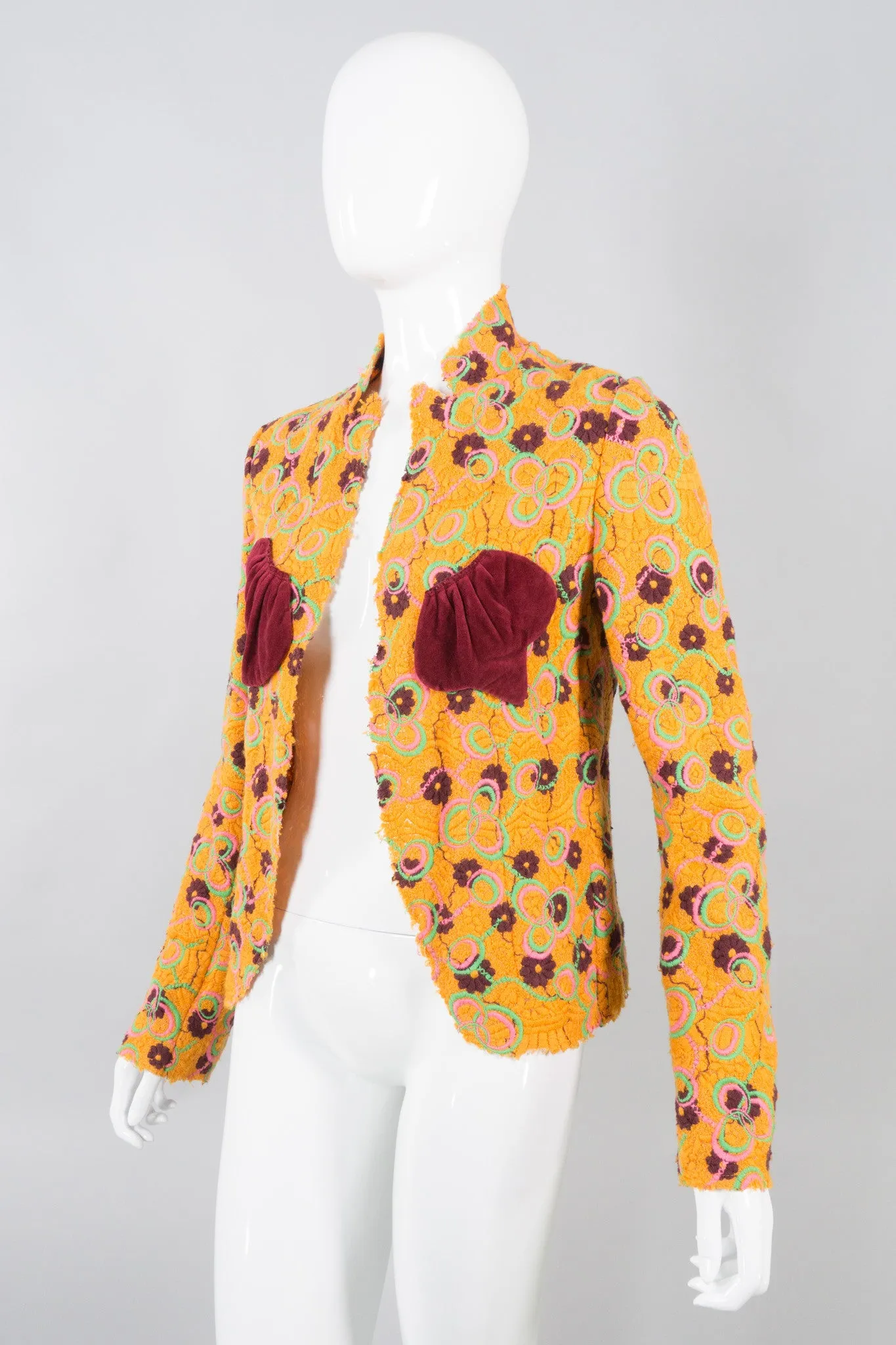 Crochet Patch Pocket Jacket
