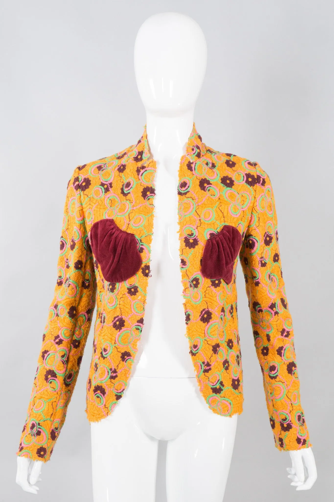 Crochet Patch Pocket Jacket