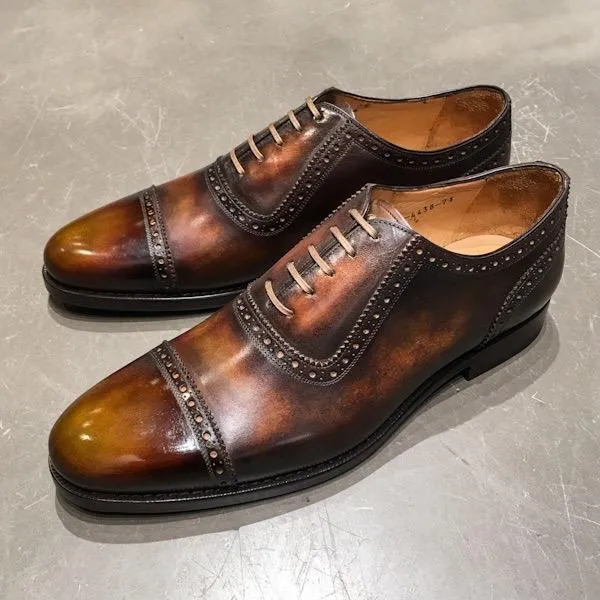 EN01 PLAIN CAPTOE OXFORD