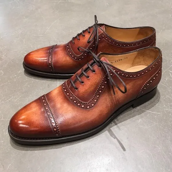 EN01 PLAIN CAPTOE OXFORD