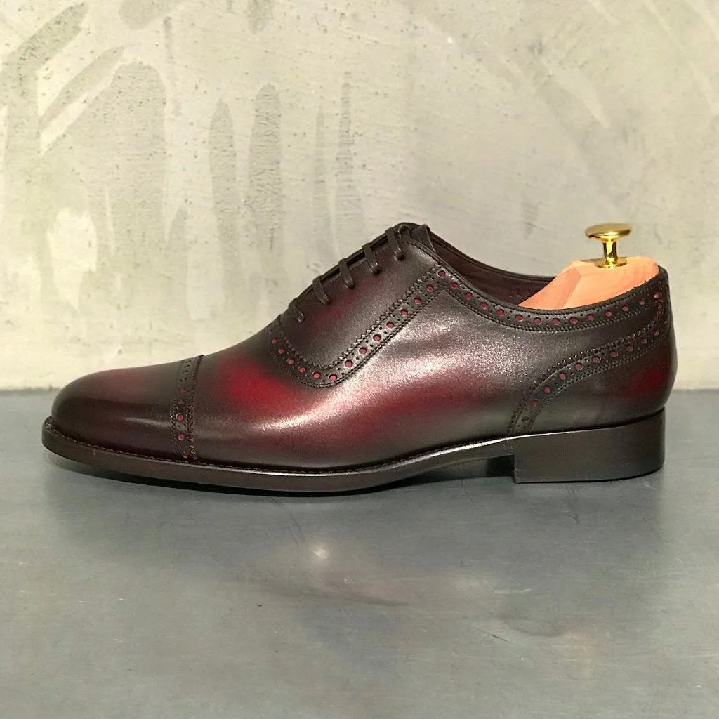 EN01 PLAIN CAPTOE OXFORD
