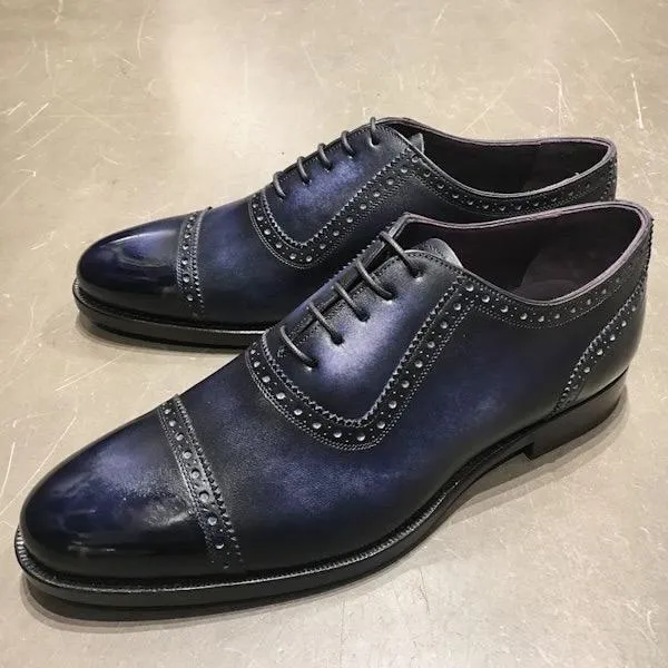 EN01 PLAIN CAPTOE OXFORD
