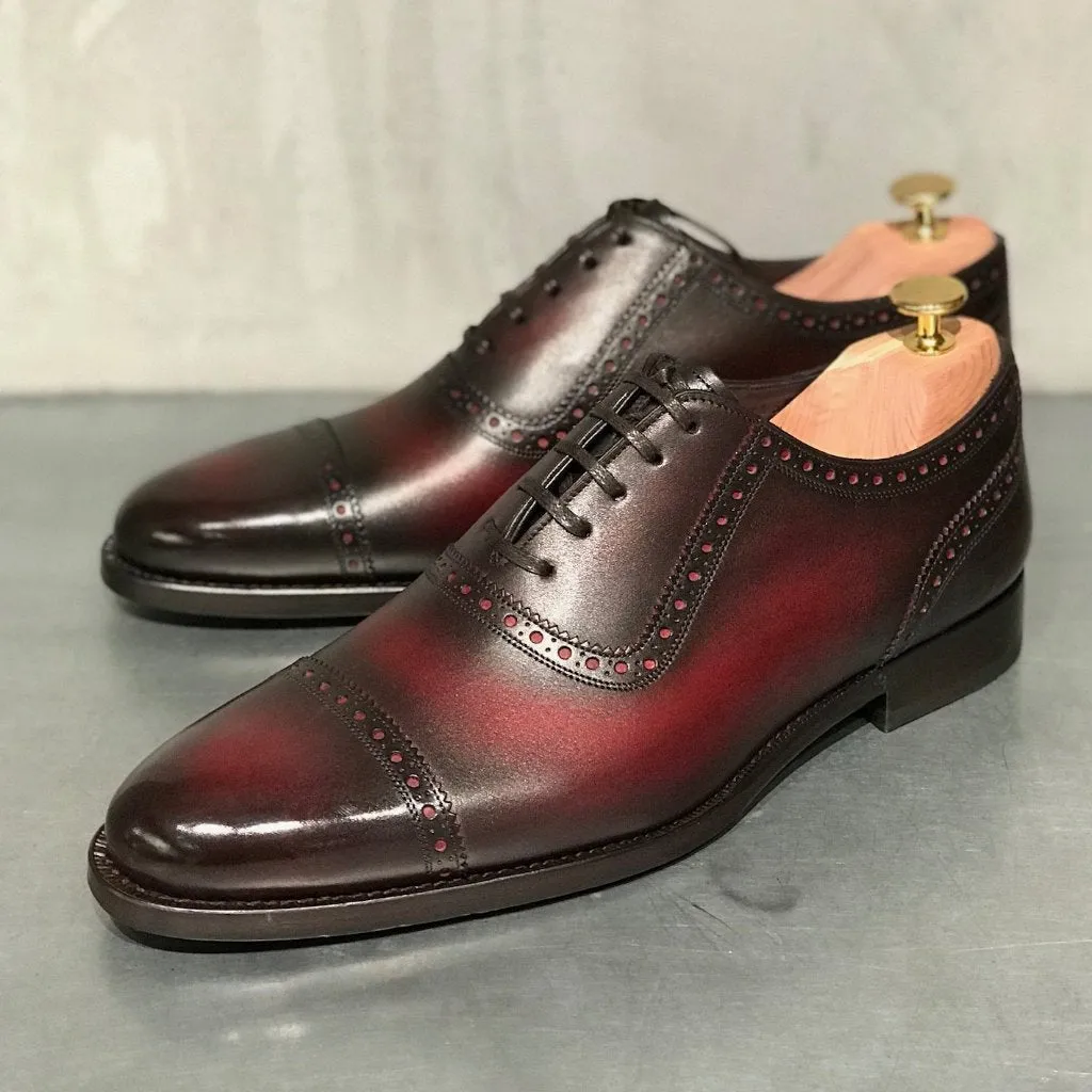 EN01 PLAIN CAPTOE OXFORD