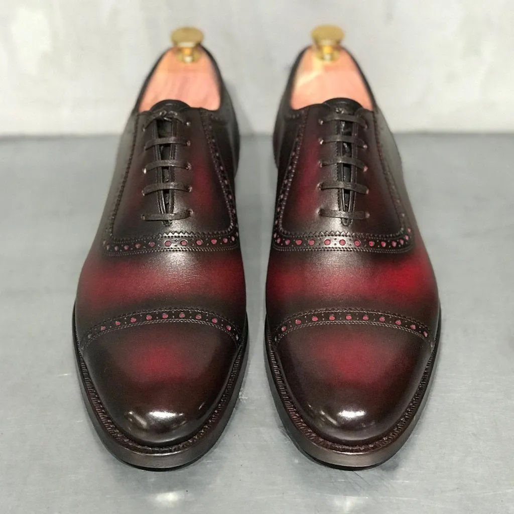 EN01 PLAIN CAPTOE OXFORD