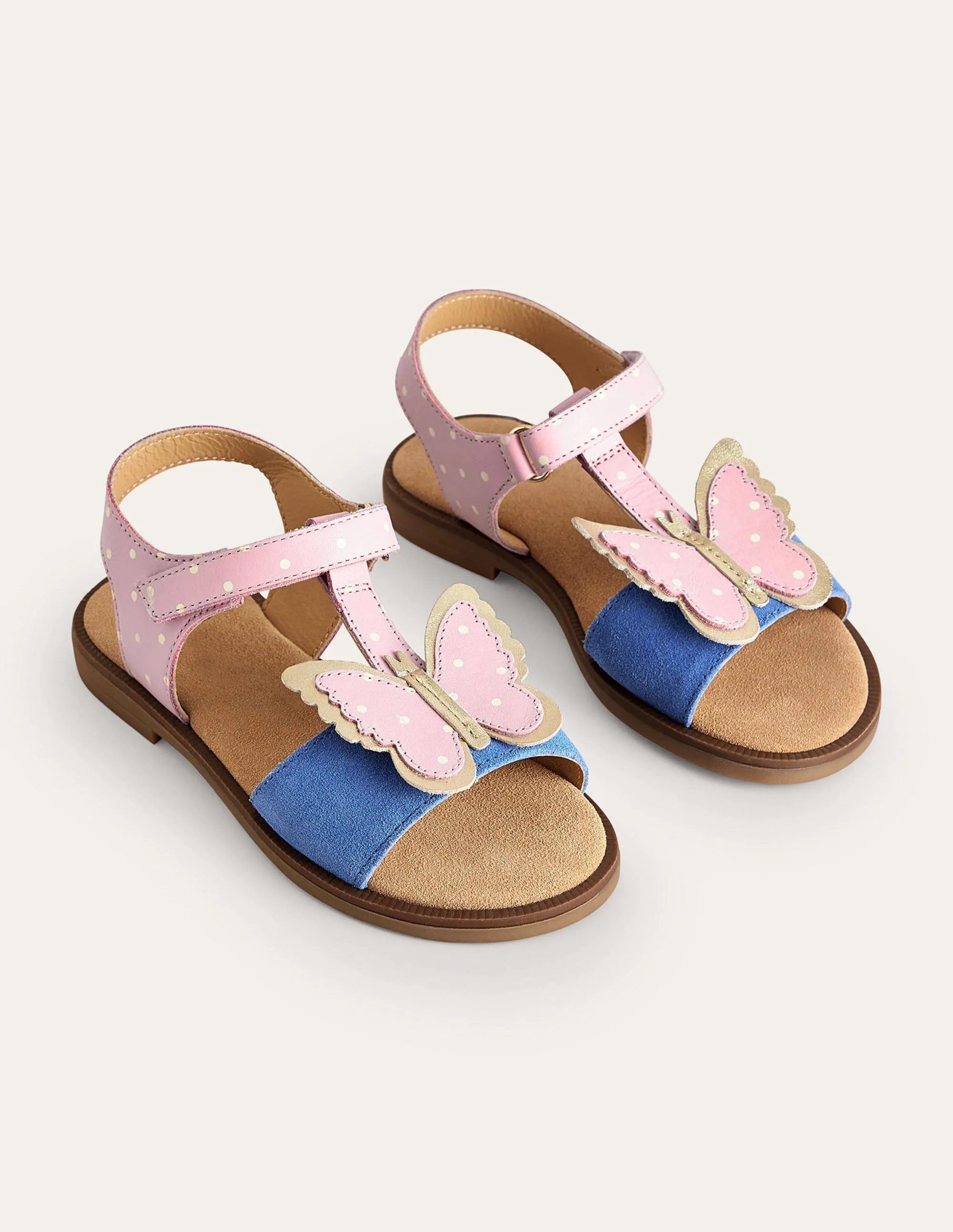 Fun Leather Sandals-Butterfly