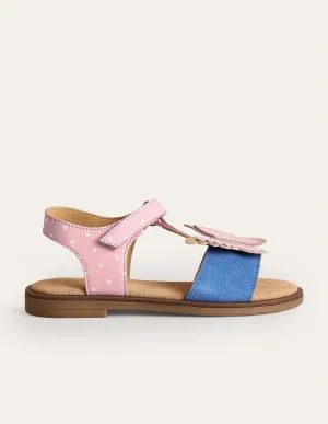 Fun Leather Sandals-Butterfly