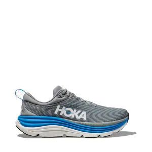 Hoka Men's Gaviota 5 Sneaker in Limestone/Diva Blue