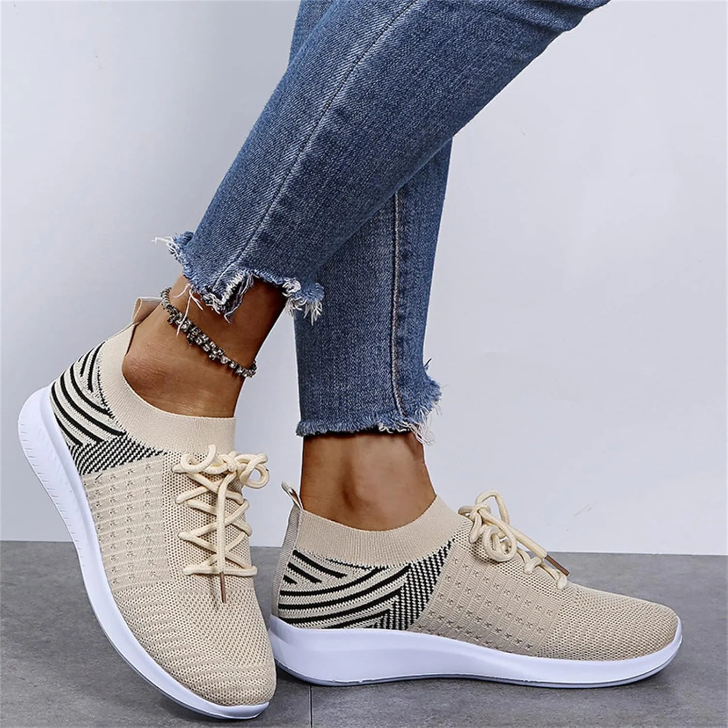 Lausiuoe Sneakers For Women Walking Shoes Comfortable Walking Running Shoes Athletic Non Slip Tennis Fashion Sneaker
