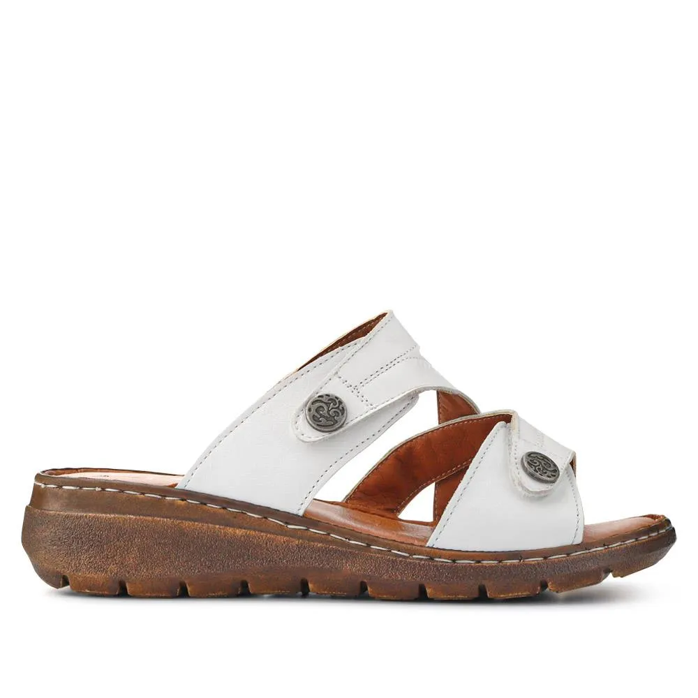 Leather Dual-Fastening Sandals - LUCK41011 / 327 393