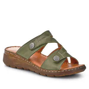 Leather Dual-Fastening Sandals - LUCK41011 / 327 393