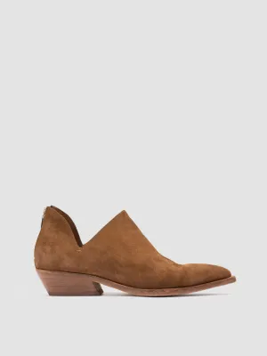 NOELIE DD 106 - Brown Suede Zipped Boots
