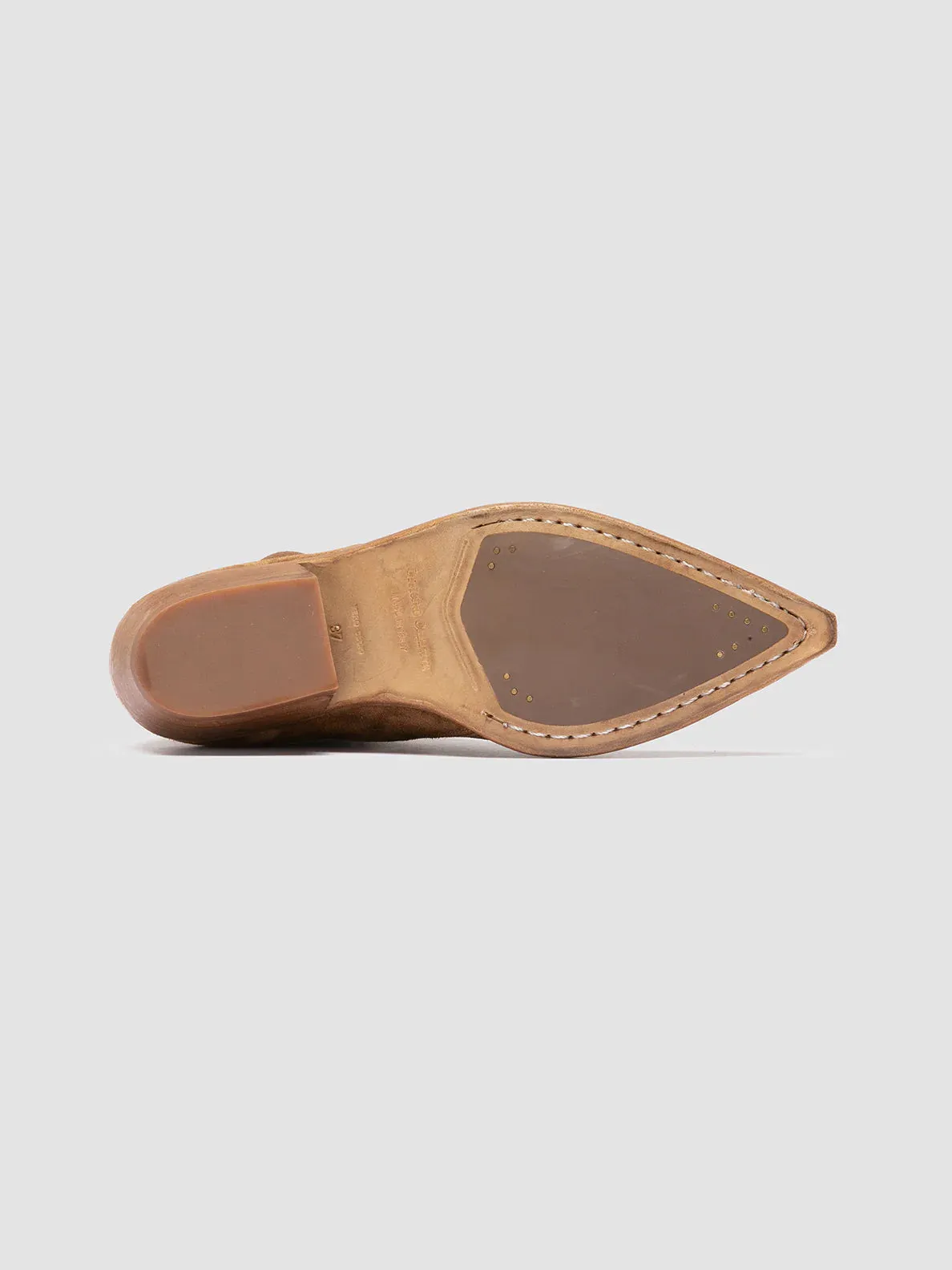 NOELIE DD 106 - Brown Suede Zipped Boots