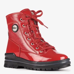 Olang Women's Spoke Winter Boots- Red Patent