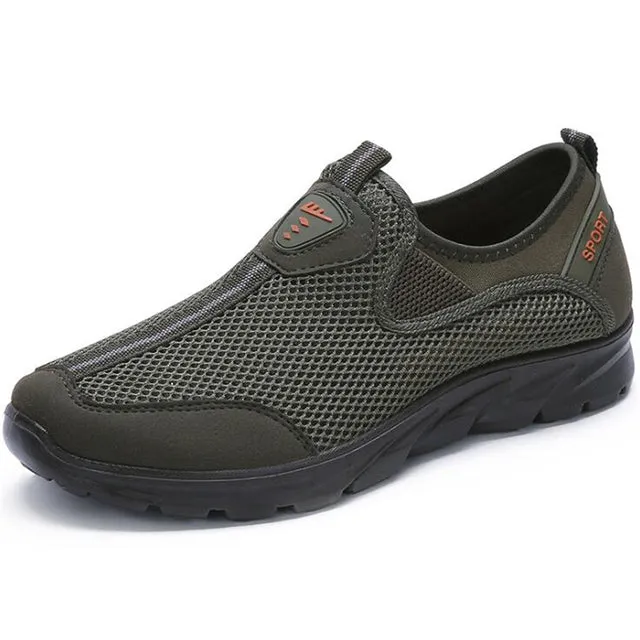 Old Men Shoes - Ultralight Soft Men Mesh Walking Shoes Non-slip Shoes