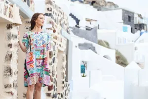 Orientique Zakynthos Dress Contemporary Print