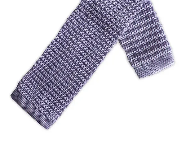 Pastel Purple Knitted Silk Tie