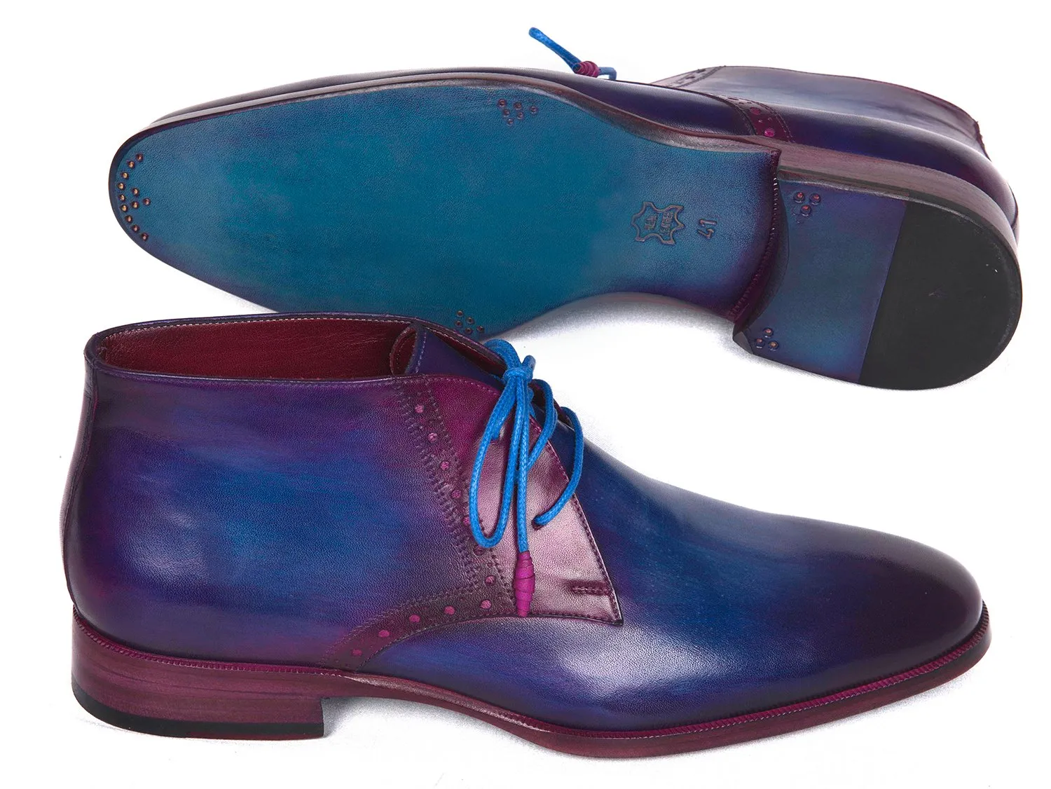 Paul Parkman Wingtip Oxfords Cognac Shoes (ID#5447-CGN)