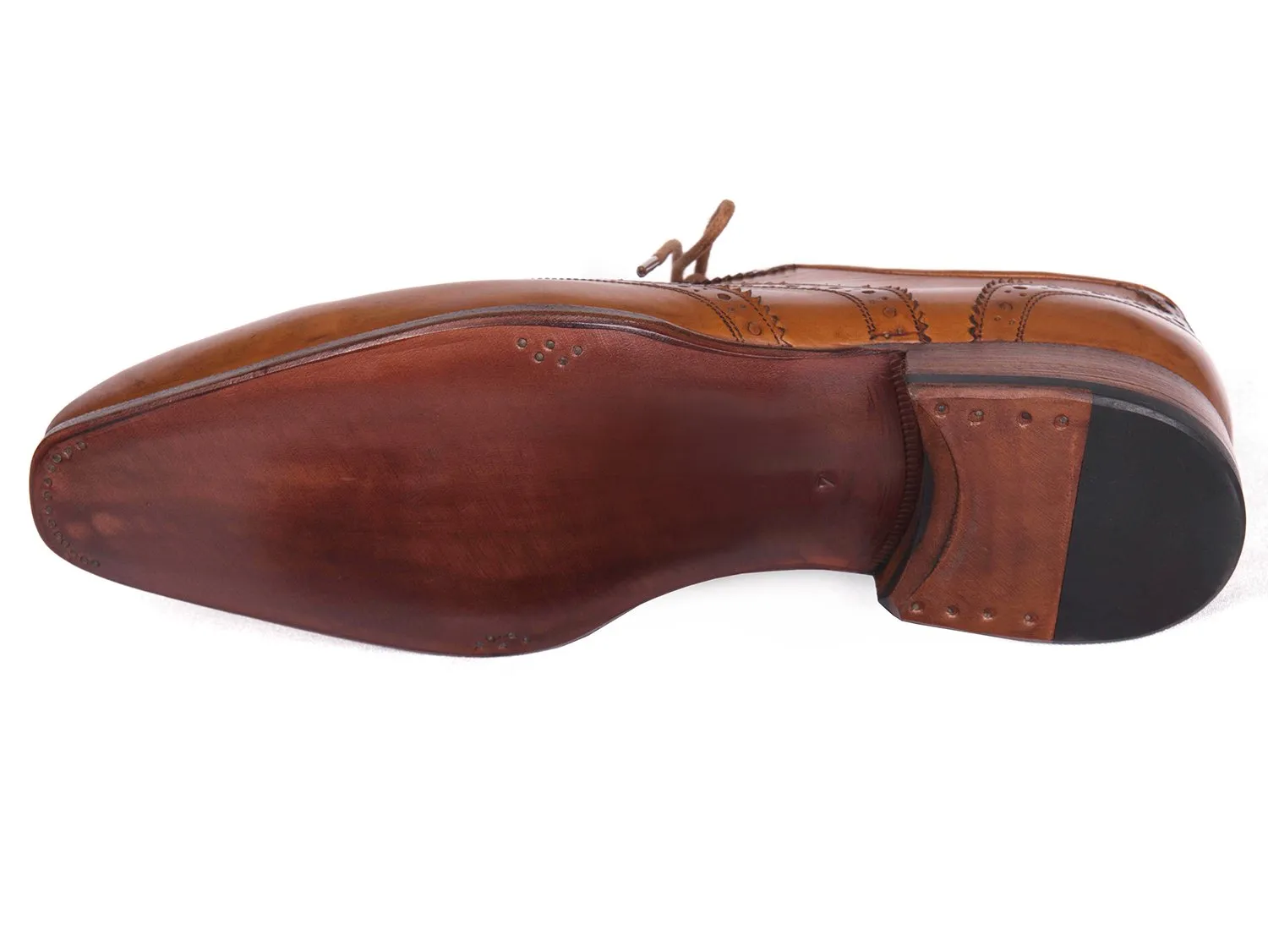 Paul Parkman Wingtip Oxfords Cognac Shoes (ID#5447-CGN)