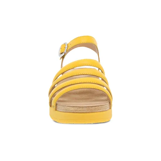 Roxie Strappy Bright Sandal in Yellow