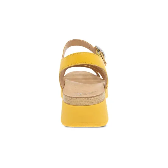 Roxie Strappy Bright Sandal in Yellow