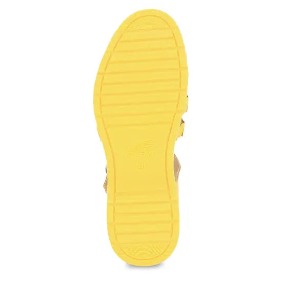 Roxie Strappy Bright Sandal in Yellow