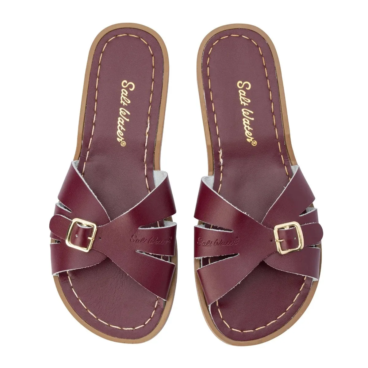 Salt Water Womens Classic Slides (Claret)