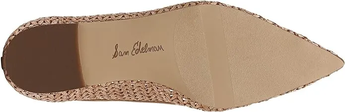 Sam Edelman Wanda Warm Tan Pointed Toe Slip On Fashion Ballet Flats Shoes