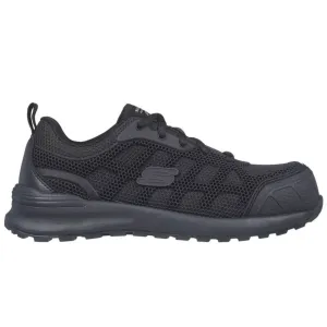 Skechers Women's 77289 Bulkin Ayak Black Safety Toe Metal Free Work Shoes