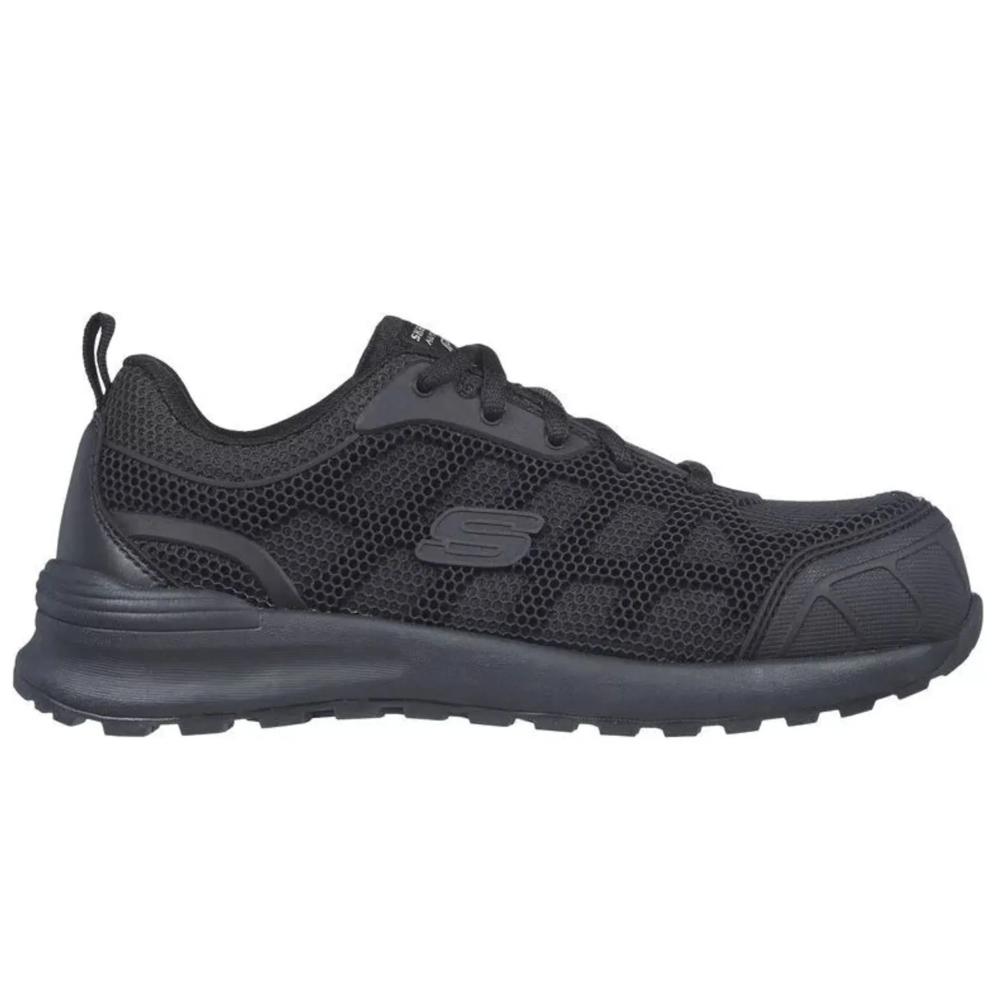 Skechers Women's 77289 Bulkin Ayak Black Safety Toe Metal Free Work Shoes