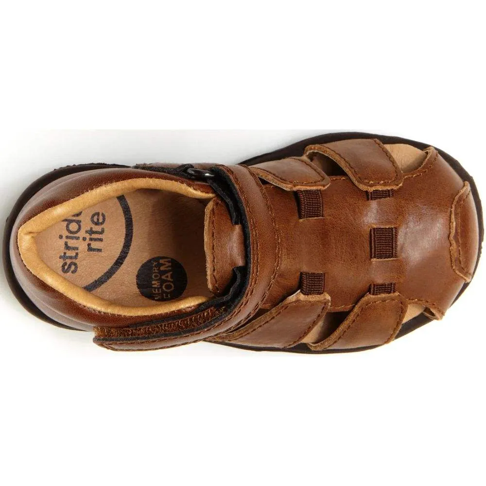 Stride Rite Toddler Boys Archie Brown Leather Sandals