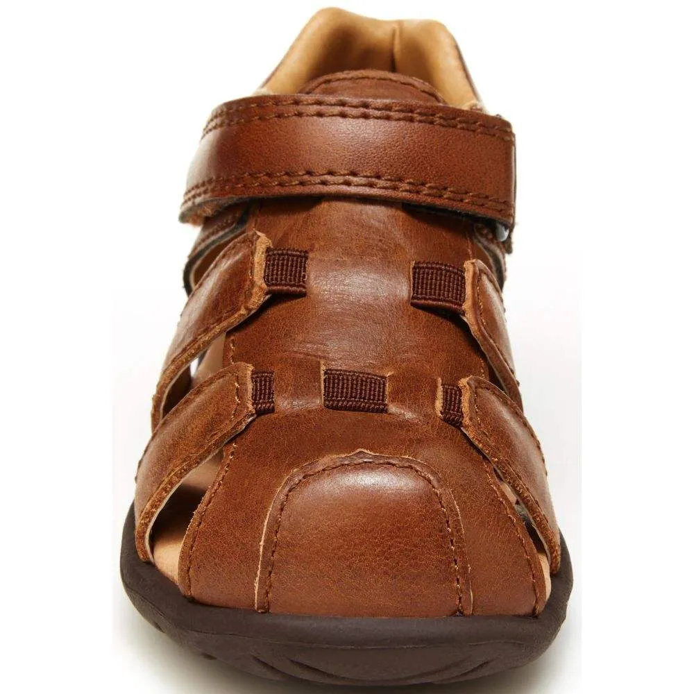 Stride Rite Toddler Boys Archie Brown Leather Sandals