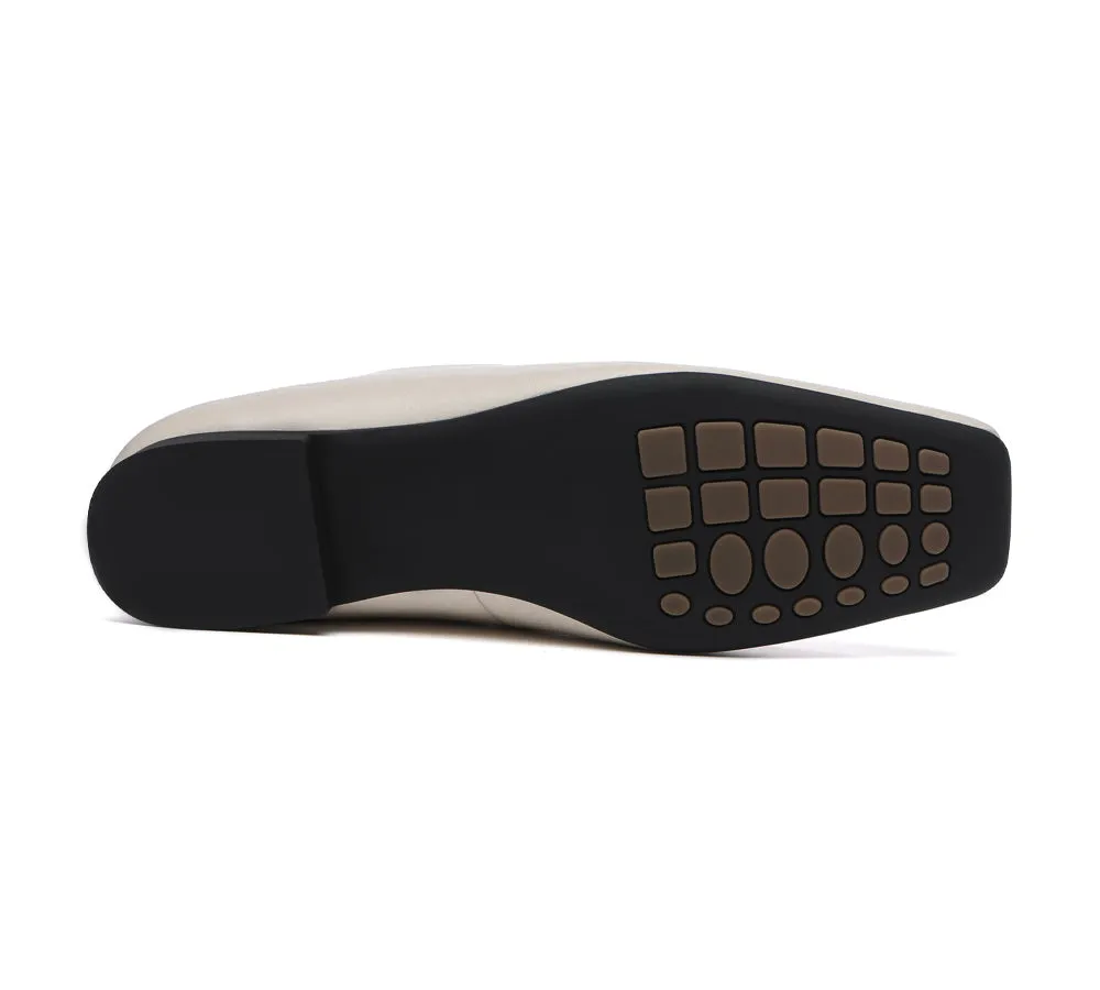 TARRAMARRA® Square Toe Leather Ballet Flats Women Libera
