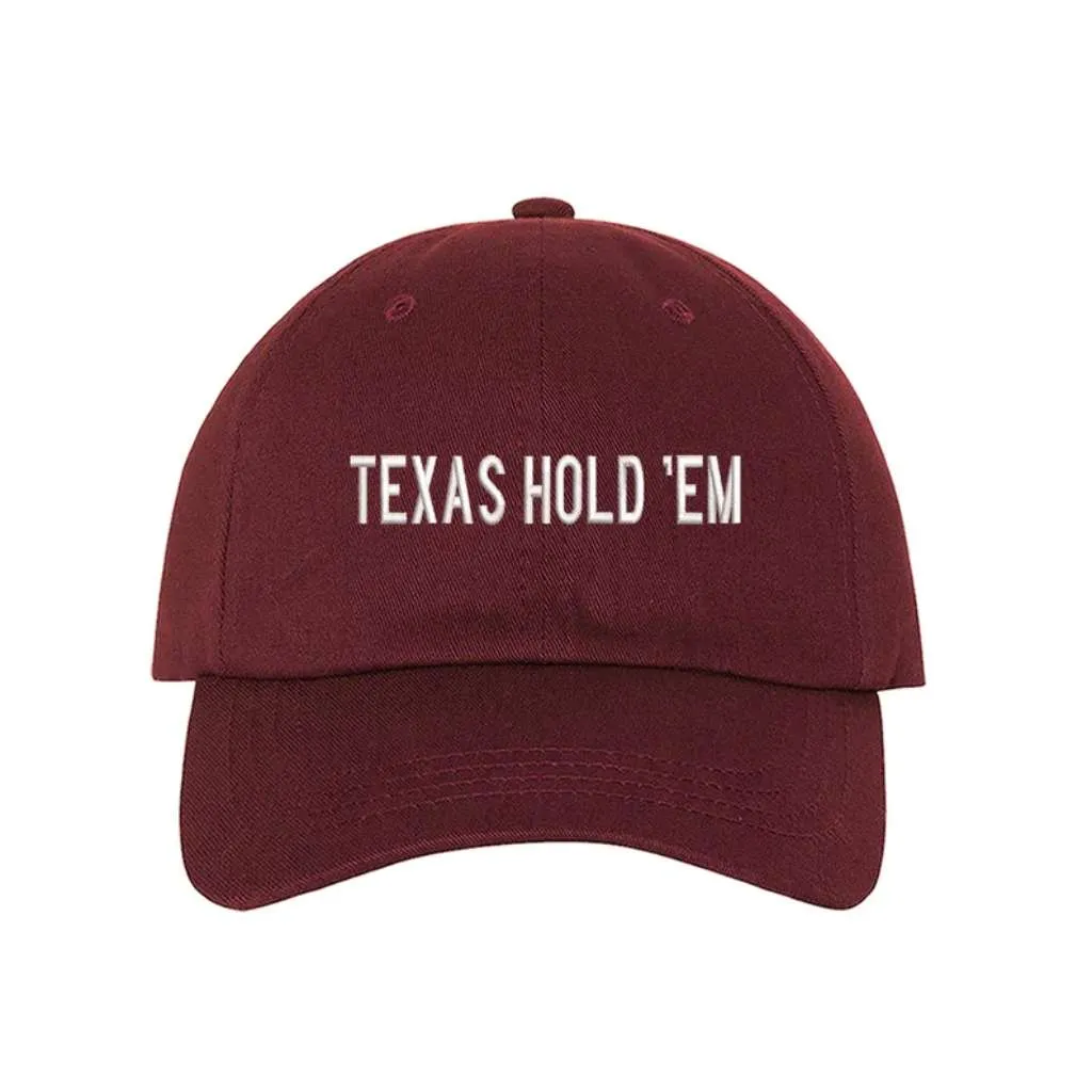 Texas Hold 'Em Embroidered Baseball Hat