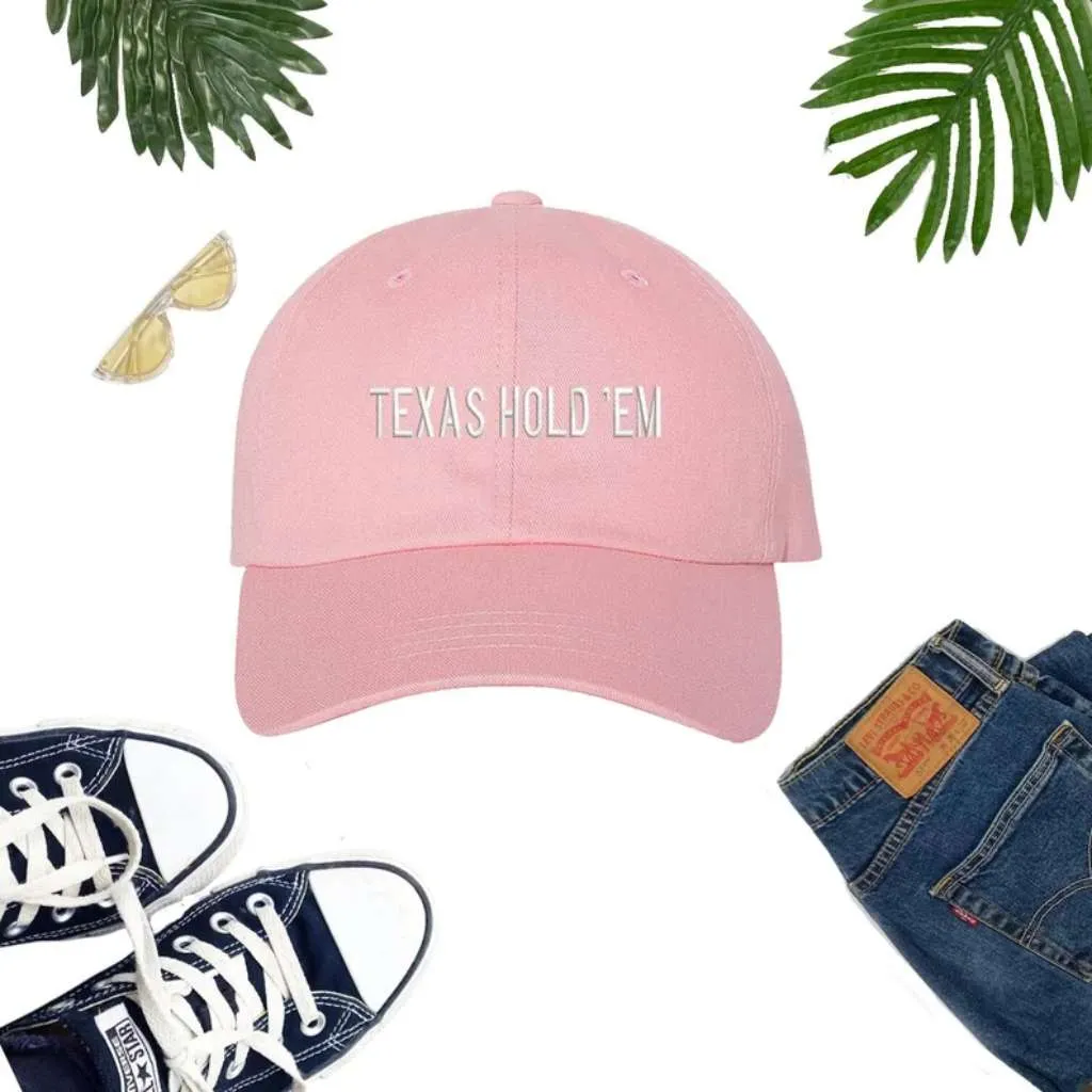 Texas Hold 'Em Embroidered Baseball Hat