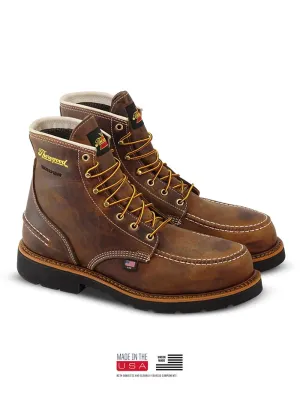 Thorogood 804-3696 Mens Waterproof Moc Toe Boot Crazyhorse Brown