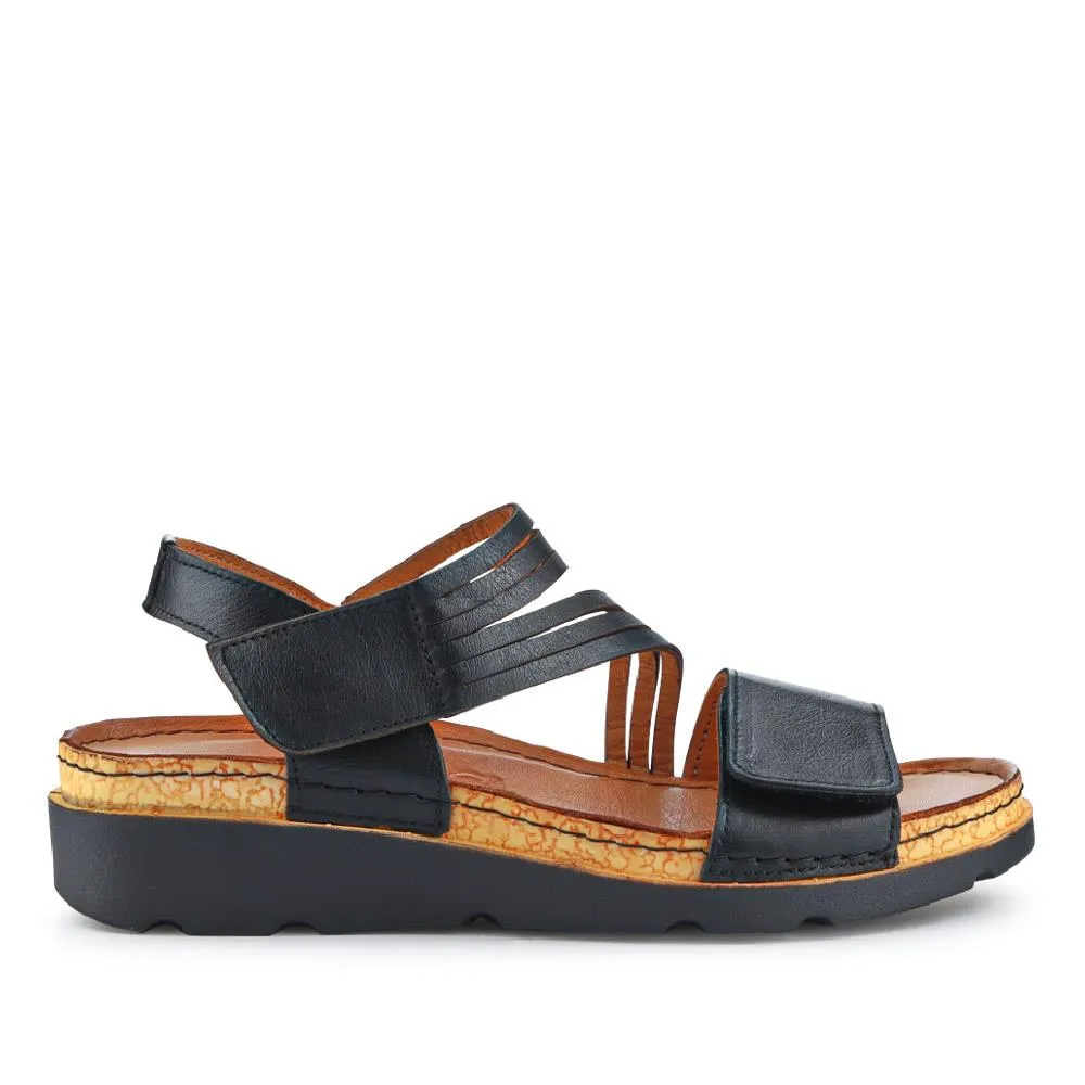 Touch-Fasten Leather Sandals - KARY39029 / 325 513