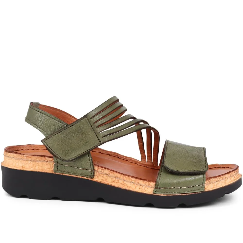 Touch-Fasten Leather Sandals - KARY39029 / 325 513