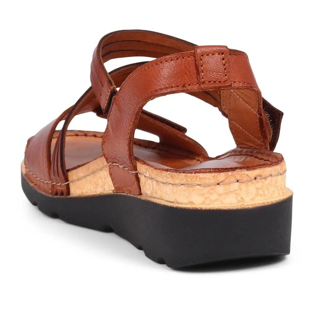 Touch-Fasten Leather Sandals - KARY39029 / 325 513