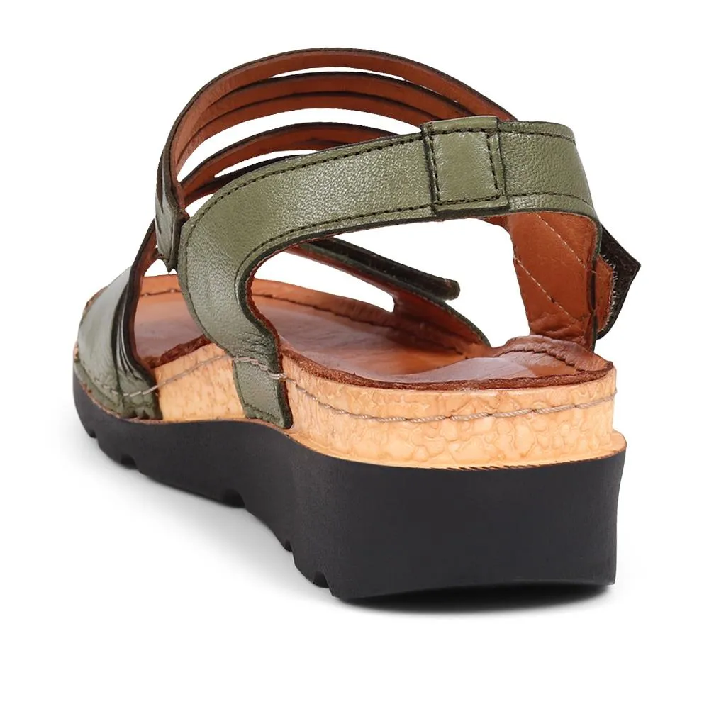 Touch-Fasten Leather Sandals - KARY39029 / 325 513
