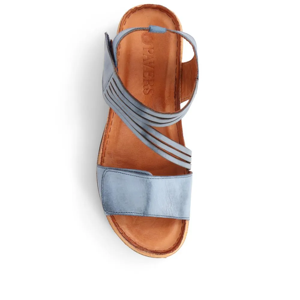 Touch-Fasten Leather Sandals - KARY39029 / 325 513