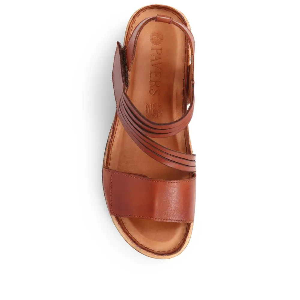 Touch-Fasten Leather Sandals - KARY39029 / 325 513