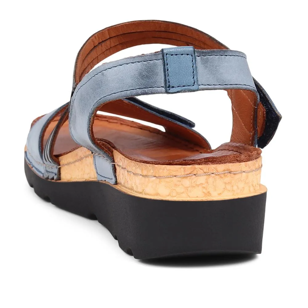Touch-Fasten Leather Sandals - KARY39029 / 325 513