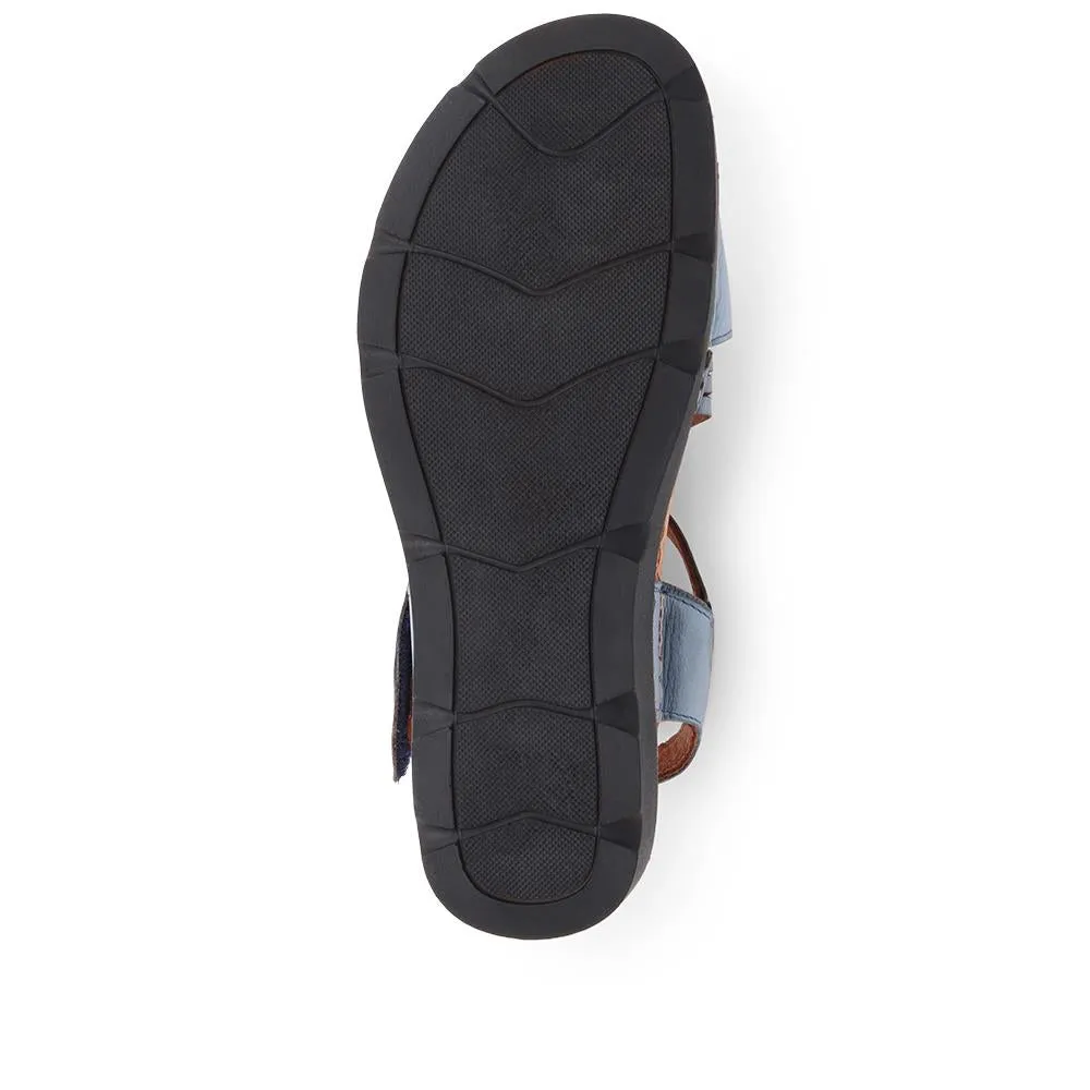 Touch-Fasten Leather Sandals - KARY39029 / 325 513
