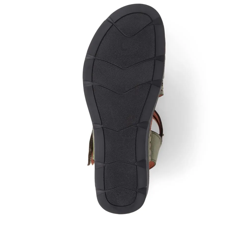 Touch-Fasten Leather Sandals - KARY39029 / 325 513