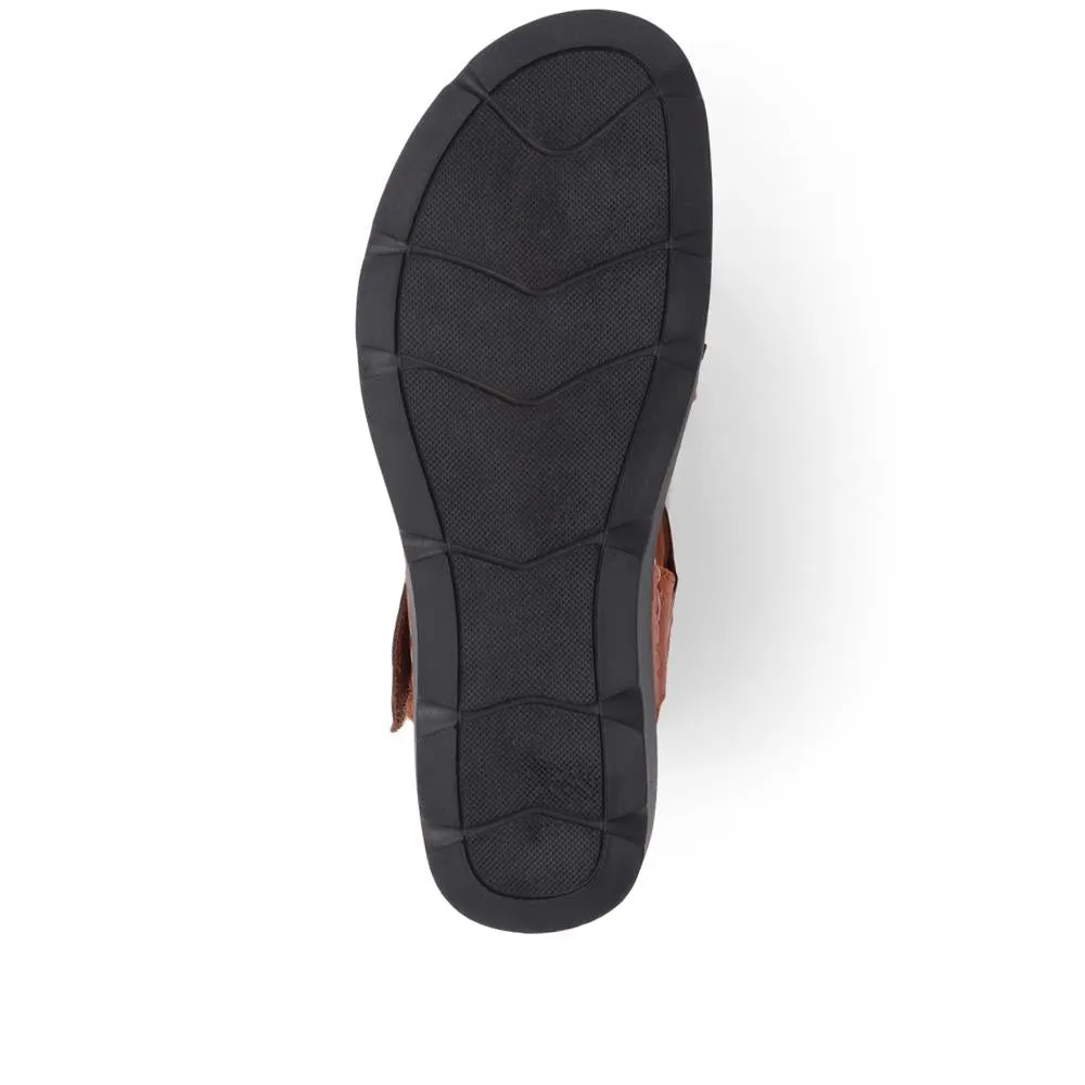 Touch-Fasten Leather Sandals - KARY39029 / 325 513